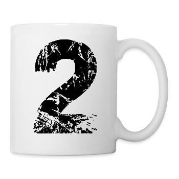 Maillot numéro 2 - Mug blanc - blanc - Droite