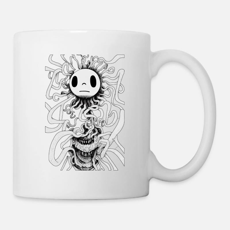 smilie Manga - Mug blanc - blanc