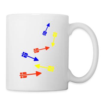 Icône de flèche - Mug blanc - blanc - Droite