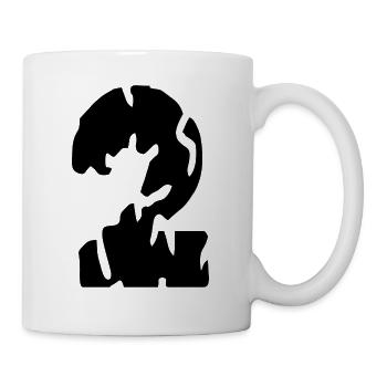 2 Zahl Trikot - Tasse - Weiß - Rechts