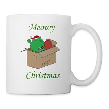 purrfect present meowy christmas - Mug - white - Right