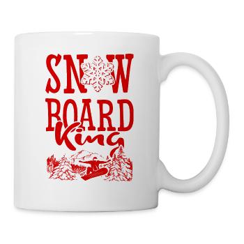 Snowboarder King - Tasse - Weiß - Rechts