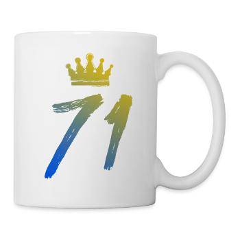 71 Couronne numérique - Mug blanc - blanc - Droite