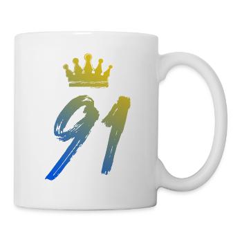 91 Number crown - Mug - white - Right