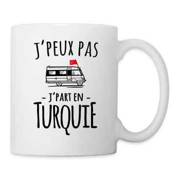 je part en turquie - voyage - Roadtrip - van life - Mug blanc - blanc - Droite