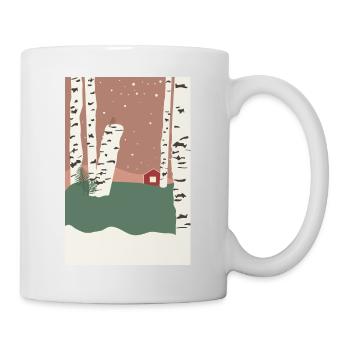 Poster Birch Forest Scandinavia - Mug - white - Right