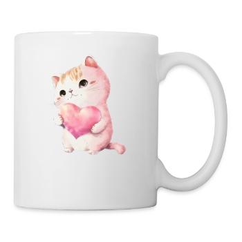 Mignon bébé chat maman enfants T-shirt - Mug blanc - blanc - Droite