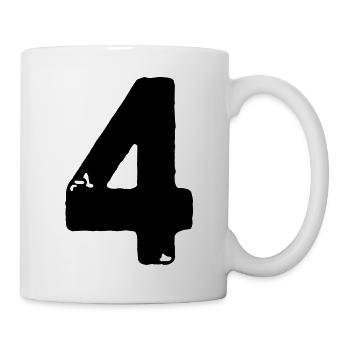 Maillot 4 numéros - Mug blanc - blanc - Droite