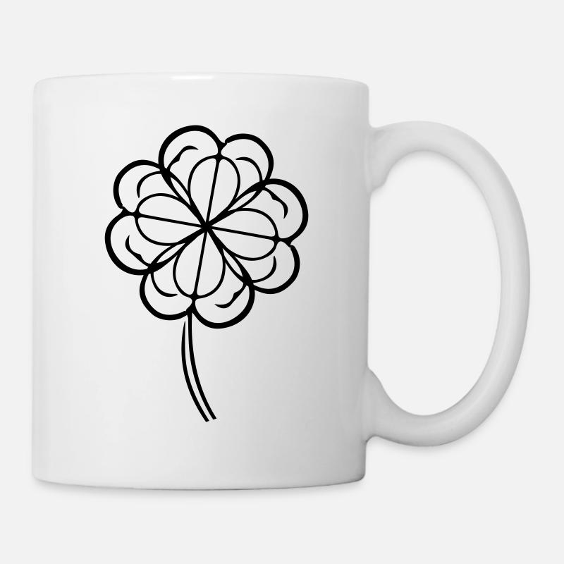 Symbole du trèfle - Mug blanc - blanc