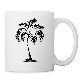 Symbole de la paume - Mug blanc - blanc - Droite