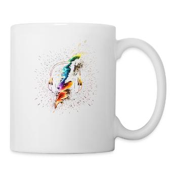 Neon DJ Rave Party - Tasse - Weiß - Rechts