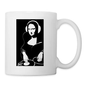 DJ Mona Lisa - Art emblématique du remix - Mug blanc - blanc - Droite