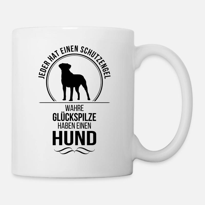Hund Schutzengel Hundespruch Hunde Spruch Wilsigns - Tasse - Weiß