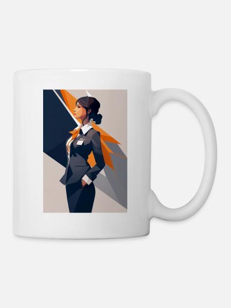 Hôtesse de l’air 3 - Mug blanc - blanc