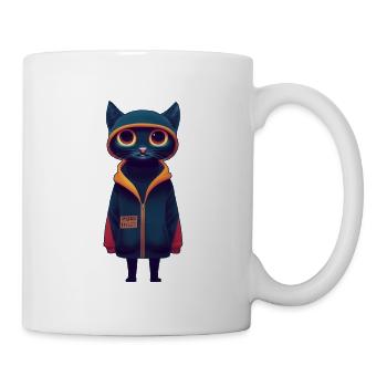 Cat in a sweater - Mug - white - Right