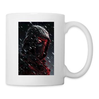 Neon Cyber Ninja Warrior #6 - Tasse - Weiß - Rechts