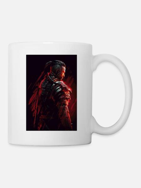Neon Cyber Warrior #9 - Tasse - Weiß