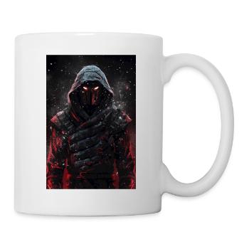 Neon Cyber Ninja Warrior #3 - Tasse - Weiß - Rechts
