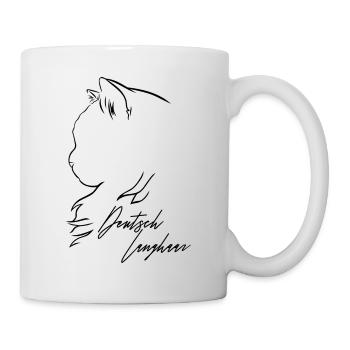Deutsch Langhaar Katze Profil Katzen Wilsigns - Tasse - Weiß - Rechts