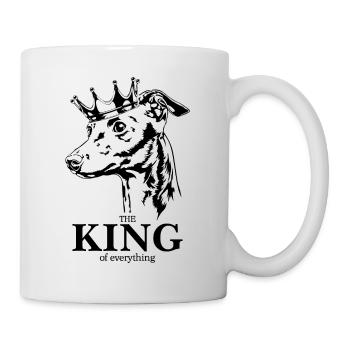 Italian Greyhound King of everything Dogs - Mug - white - Right
