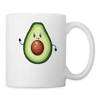 Avocat heureux - Mug blanc - blanc - Droite