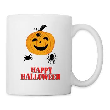 Happy Halloween - Tasse - Weiß - Rechts