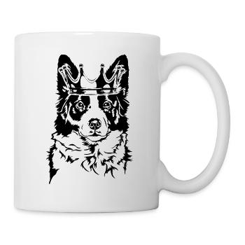 Border Collie Crown Dog Dogs Wilsigns - Mug - white - Right