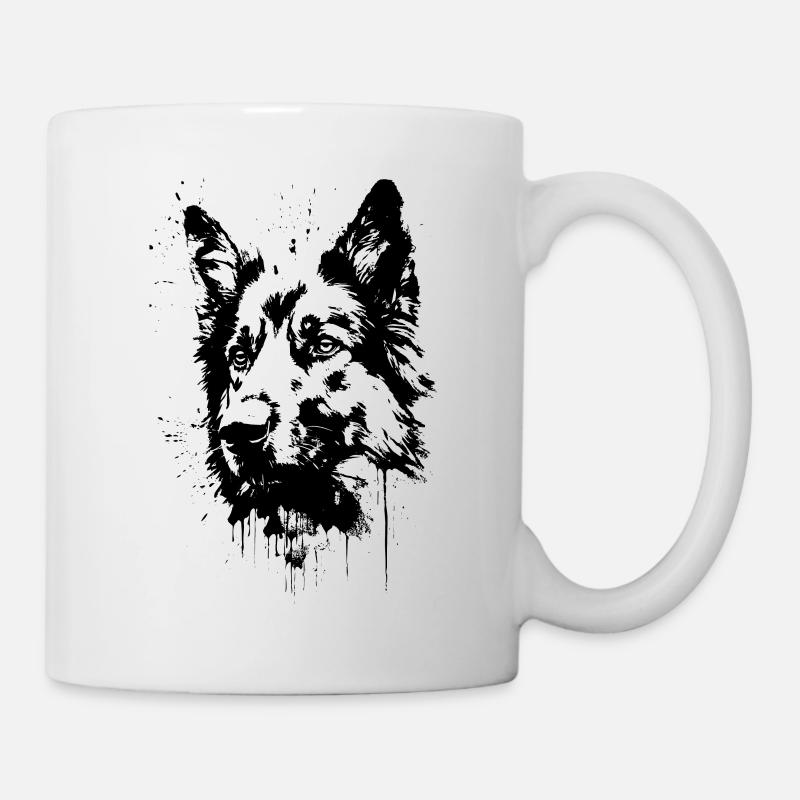 Deutscher Schäferhund - Tasse - Weiß