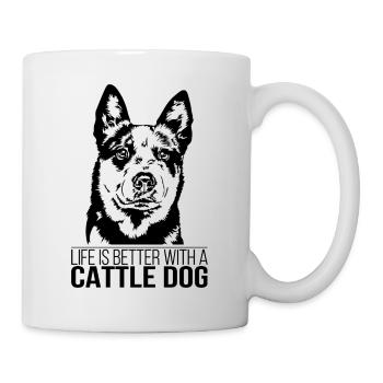 La vie de chien de bétail est meilleure Hunde Hund Wilsigns - Mug blanc - blanc - Droite