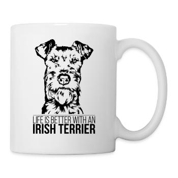 La vie des terriers irlandais est meilleure Chiens Chiens Wilsigns - Mug blanc - blanc - Droite