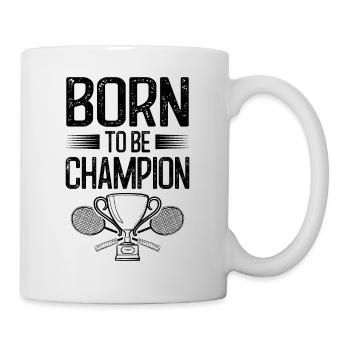 Badminton Born Champion - Mug - white - Right