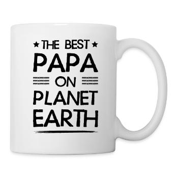Bester Papa Zitat Dad Vatertag - Tasse - Weiß - Rechts