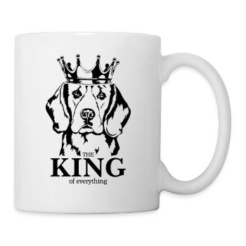 Beagle Roi de tout Chiens Chien Wilsigns - Mug blanc - blanc - Droite