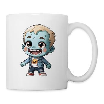 Halloween - cute kids zombie - Mug - white - Right