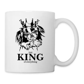 Japan Chin King of everything Spruch Hund Wilsigns - Tasse - Weiß - Rechts