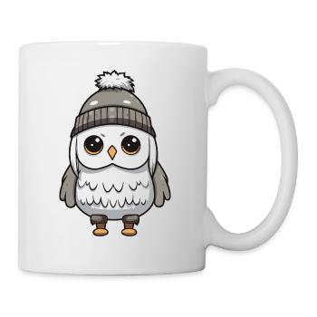 Owl Animal Baby Comic Winter - Mug - white - Right