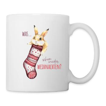 T-shirt für Kinder - was? Schon wieder WEIHNACHTEN - Tasse - Weiß - Rechts