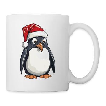 Pingouin Noël Animal Portrait Noël - Mug blanc - blanc - Droite