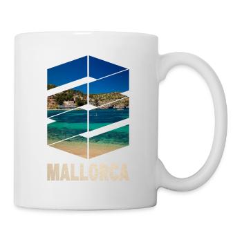 Mallorca Sommer Sonne Strand Meer Palmen Party - Tasse - Weiß - Rechts