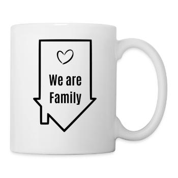 We are Family , wir sind eine Familie - Tasse - Weiß - Rechts