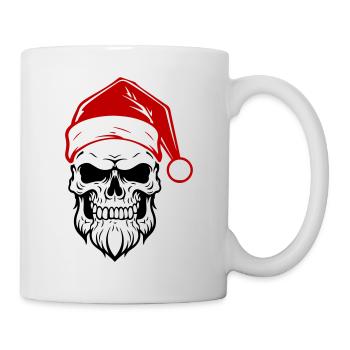 Santa Claus Skull - Mug - white - Right
