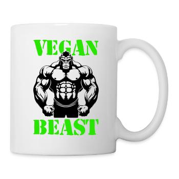 Gorille Bodybuilder Muscles - Mug blanc - blanc - Droite