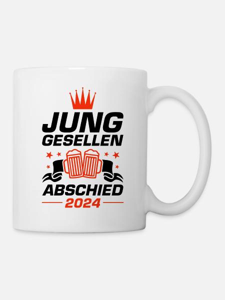 Junggesellen Abschied 2024 - Tasse - Weiß