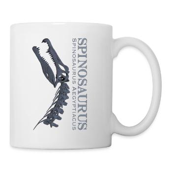 Spinosaurus Schädel grey - Tasse - Weiß - Rechts
