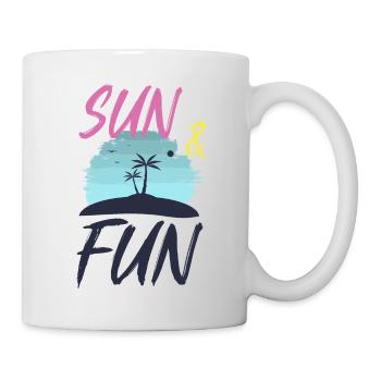 Sun and fun. - Mug - white - Right