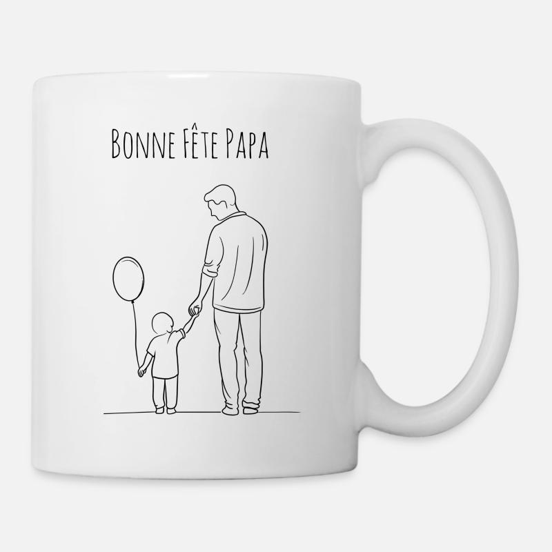 Bonne fête papa - Mug blanc - blanc