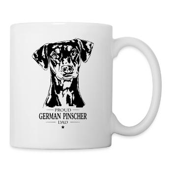 German Pinscher Dad Hunde Hund Wilsigns - Tasse - Weiß - Rechts