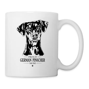 German Pinscher Mom Hunde Hund Wilsigns - Tasse - Weiß - Rechts
