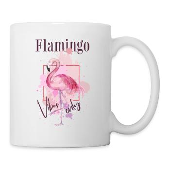 Flamingo Vibes Bird Exotic Summer Pink Pink - Mug - white - Right