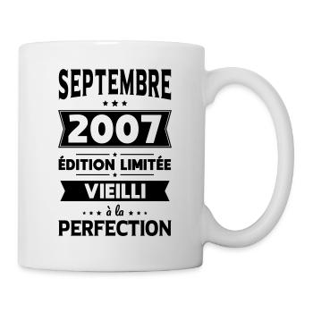 18th birthday - September 2007 Perfection - Mug - white - Right